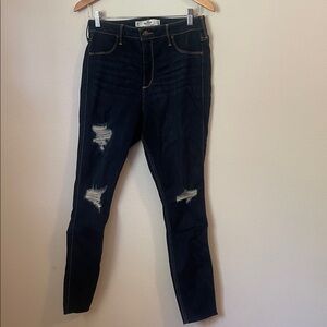 Hollister Dark Indigo Curvy High-Rise Jeans